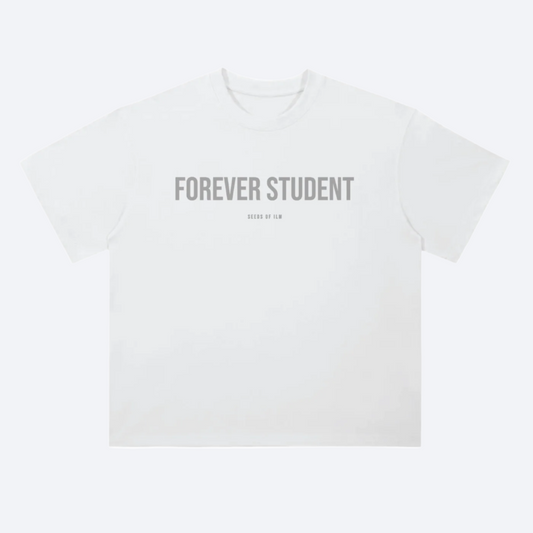 FOREVER STUDENT TEE - BLANC