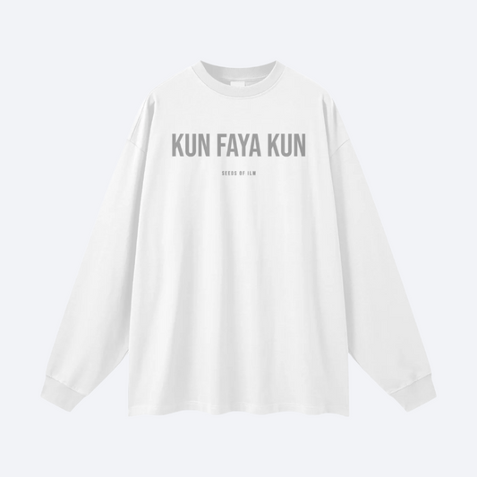 KUN FAYA KUN LONGSLEEVE - BLANC