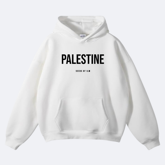 PALESTINE - OVERSIZED HOODIE - BLANC