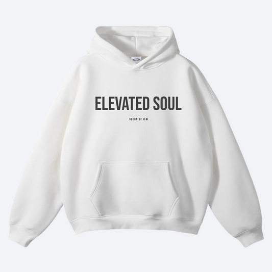 ELEVATED SOUL OVERSIZED HOODIE - BLANC