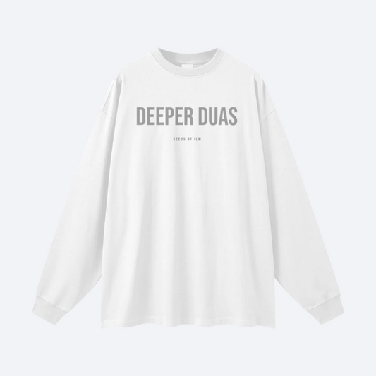 DEEPER DUAS LONGSLEEVE - BLANC