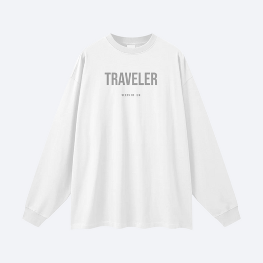 TRAVELER LONGSLEEVE - BLANC