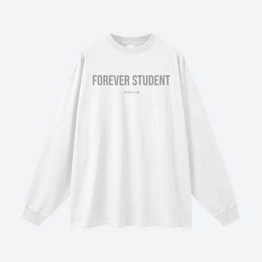 FOREVER STUDENT LONGSLEEVE - BLANC